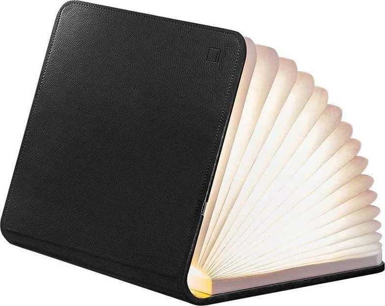 Černá malá LED stolní lampa ve tvaru knihy Gingko Booklight Gingko