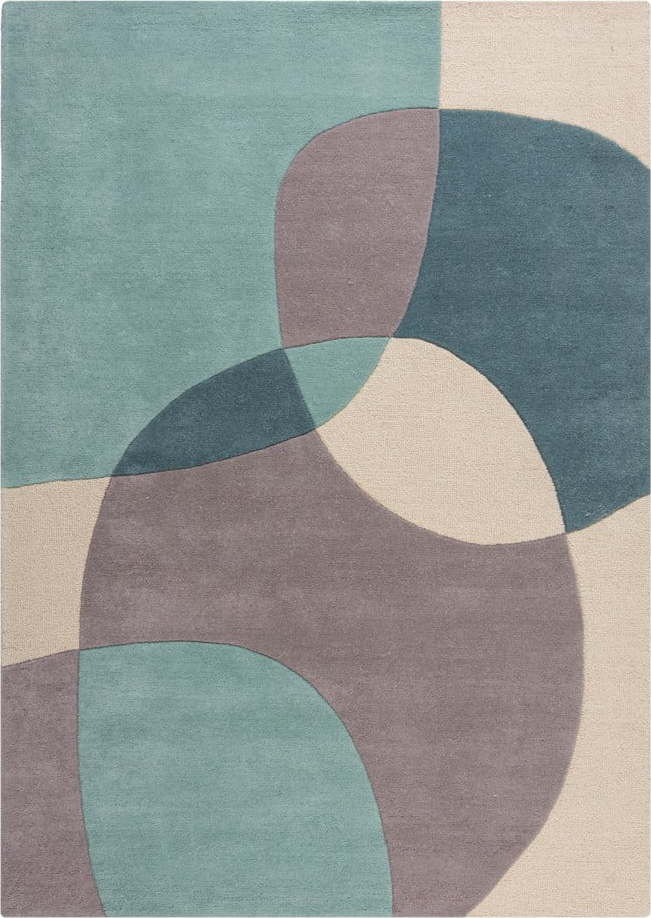 Modro-béžový vlněný koberec 230x160 cm Glow - Flair Rugs Flair Rugs