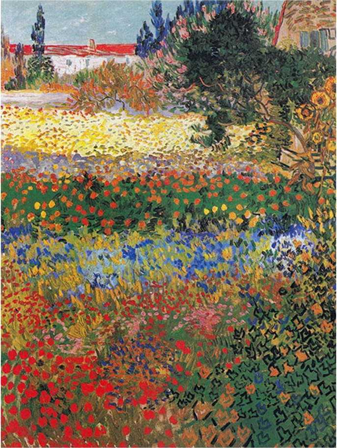 Reprodukce obrazu 30x40 cm Flower garden - Fedkolor Fedkolor