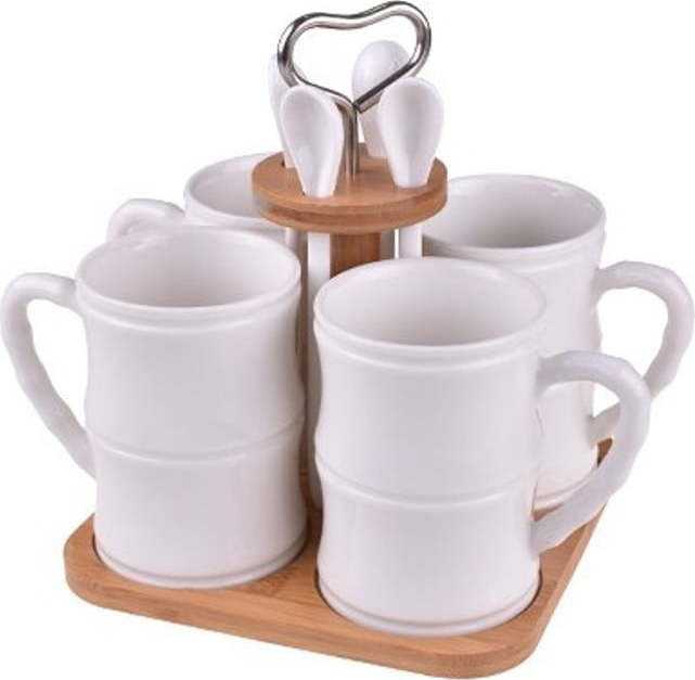 Set 4 porcelánových hrnků