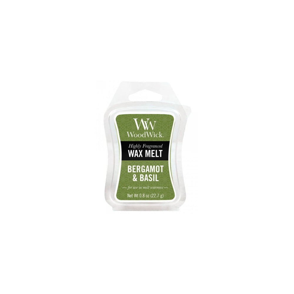 Vonný vosk do aromalampy WoodWick Bergamot a bazalka