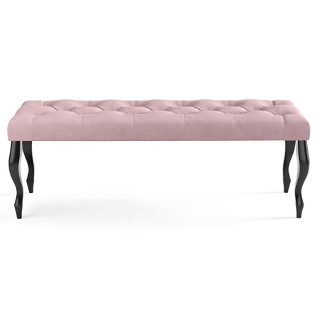 Lavice CHESTERFIELD 100x40 cm Světle růžová SG-nábytek