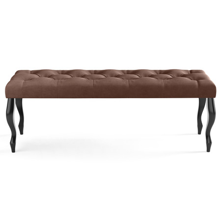 Lavice CHESTERFIELD 100x40 cm Tmavě hnědá SG-nábytek