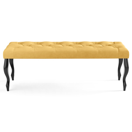 Lavice CHESTERFIELD 100x40 cm Žlutá SG-nábytek