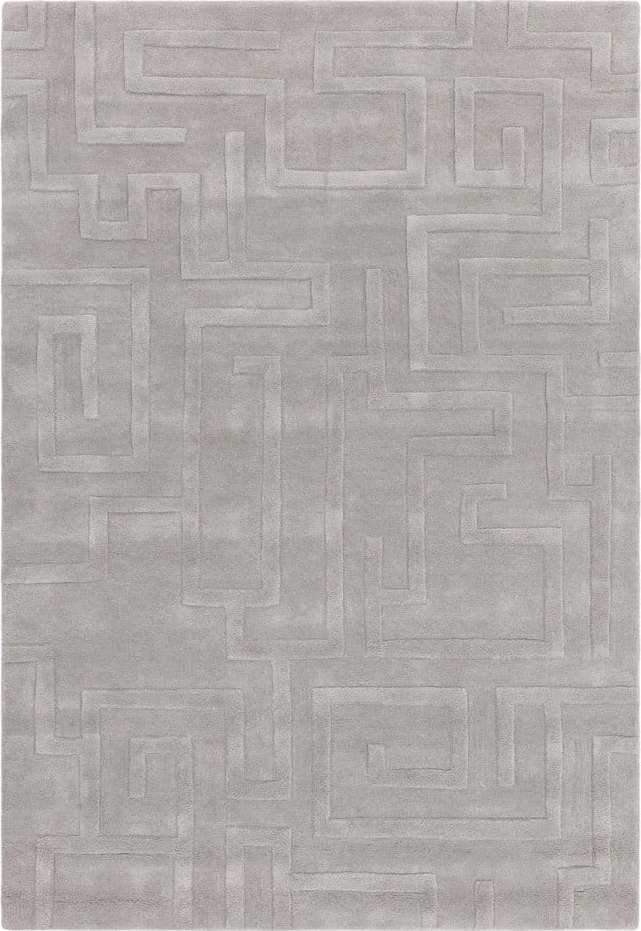 Světle šedý vlněný koberec 160x230 cm Maze – Asiatic Carpets Asiatic Carpets