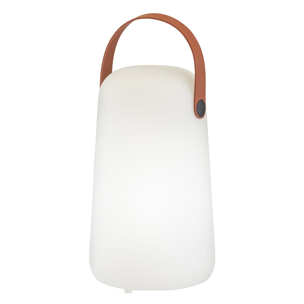 Bílo-hnědá LED stolní lampa (výška 21 cm) Collgar – Fischer & Honsel Fischer & Honsel