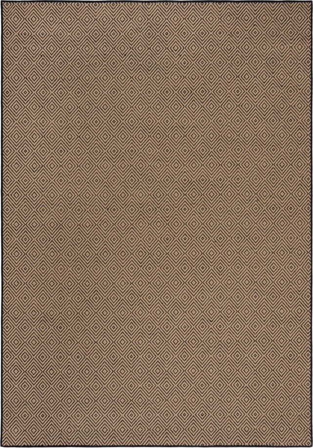 Jutový koberec v černo-přírodní barvě 160x230 cm Diamond – Flair Rugs Flair Rugs