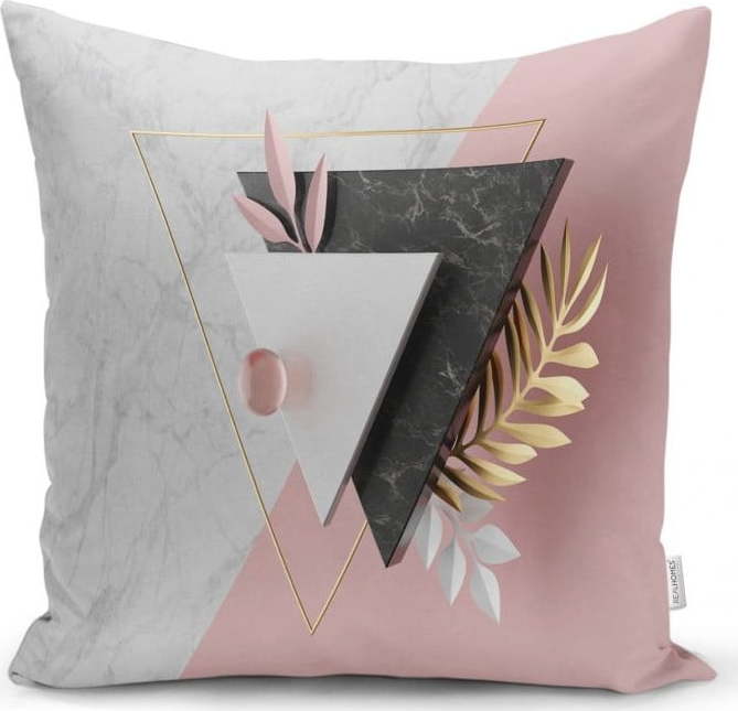 Povlak na polštář Minimalist Cushion Covers BW Marble Triangles