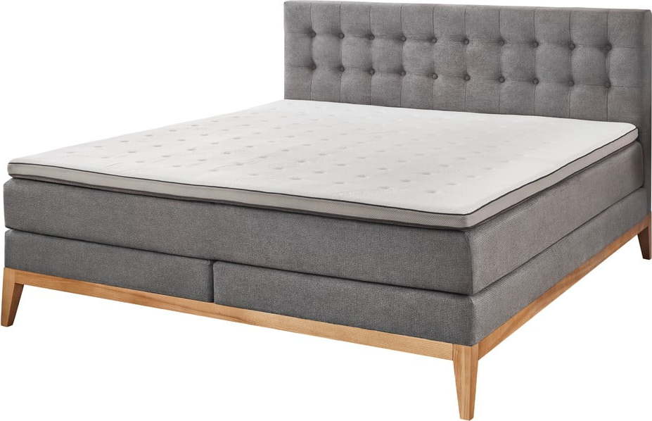 Šedá boxspring postel 180x200 cm Westwood – Rojaplast Rojaplast