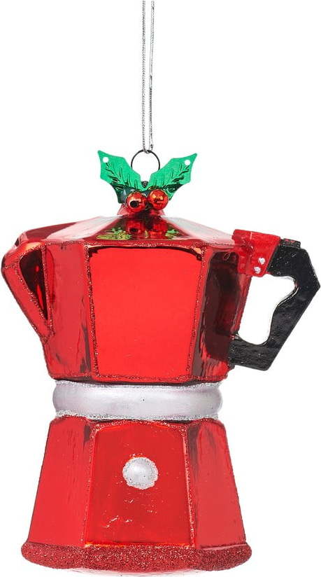 Skleněná vánoční ozdoba Coffee Pot – Sass & Belle Sass & Belle