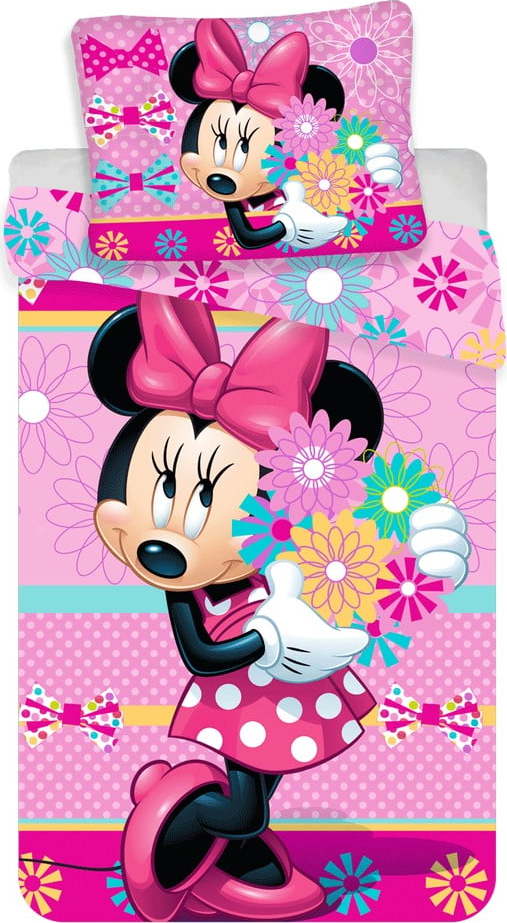 Bavlněné dětské povlečení na jednolůžko 140x200 cm Minnie – Jerry Fabrics Jerry Fabrics