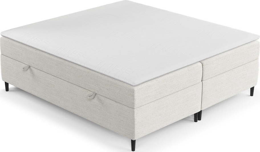 Krémová boxspring postel s úložným prostorem 160x200 cm Araya – Maison de Rêve Maison de Reve