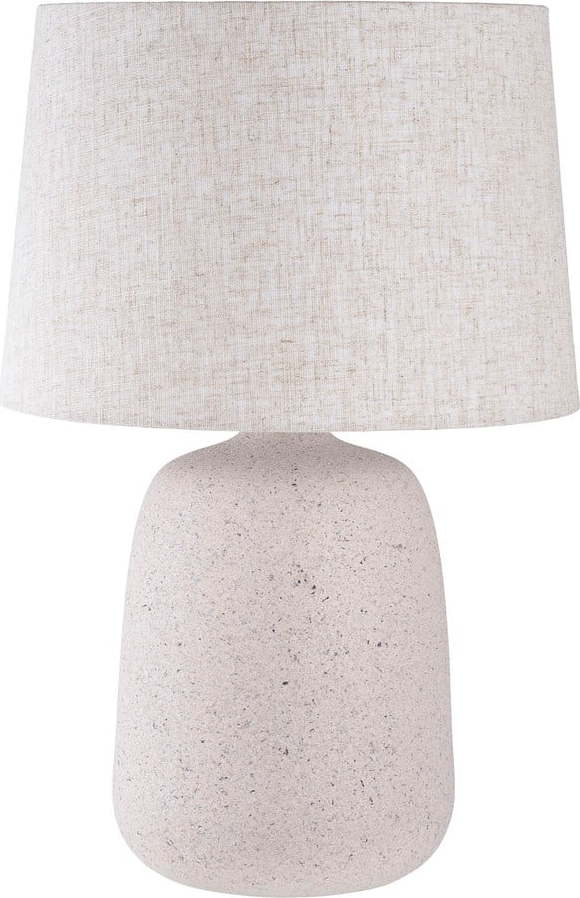 Krémová stolní lampa s textilním stínidlem (výška 47 cm) Croft – House Nordic House Nordic