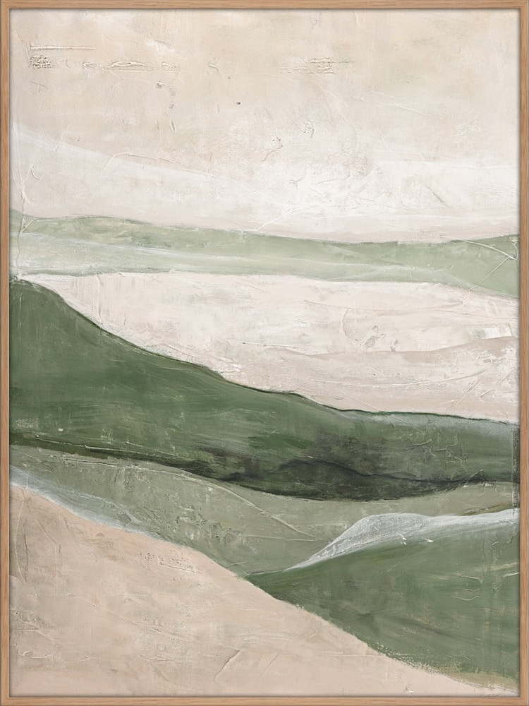 Ručně malovaný obraz 90x120 cm Green Field – Malerifabrikken Malerifabrikken