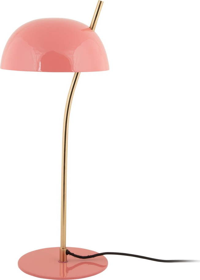 Růžová stolní lampa s kovovým stínidlem (výška 55 cm) Vivo – Leitmotiv Leitmotiv