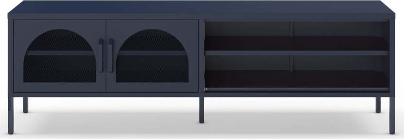 Tmavě modrý TV stolek 160x50 cm Diora – Marckeric Marckeric