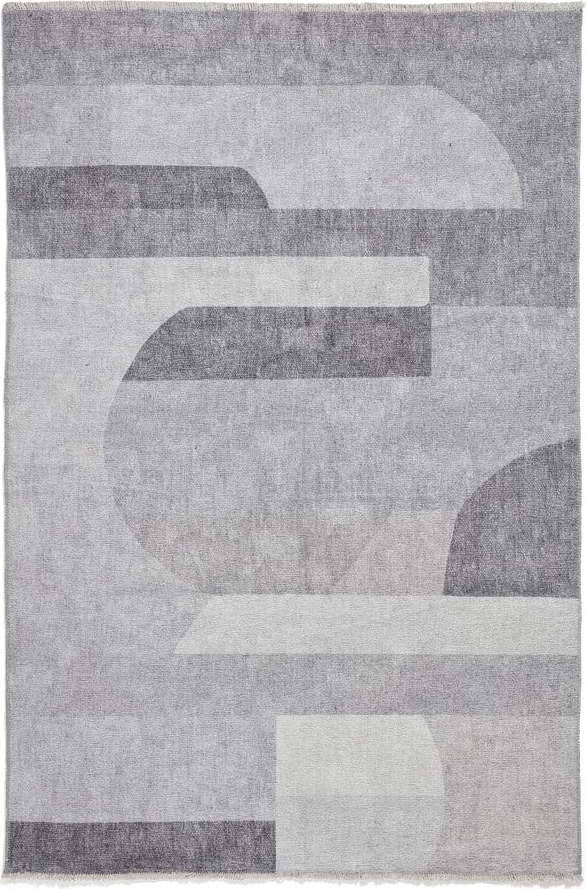 Šedý pratelný koberec s příměsí bavlny 122x170 cm Whisper – Think Rugs Think Rugs