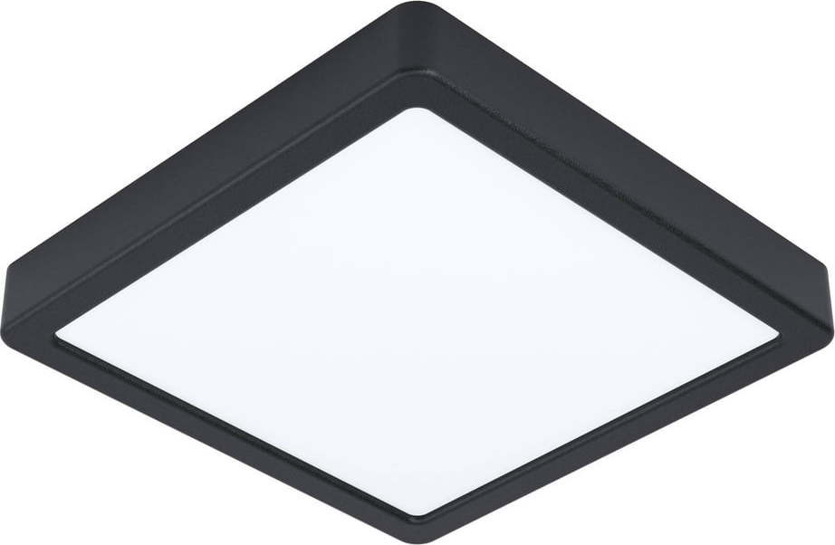 Černé LED stropní svítidlo 21x21 cm FUEVA 5 – EGLO Eglo