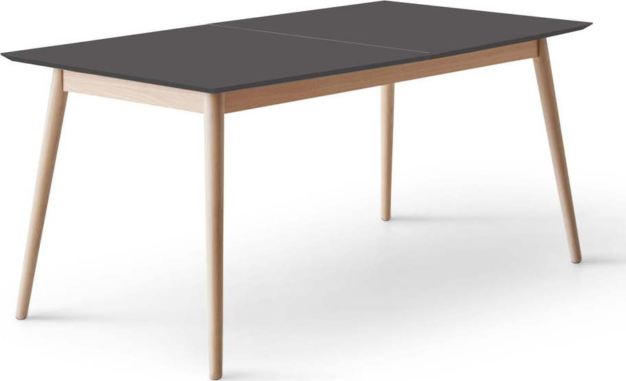 Rozkládací jídelní stůl s černou deskou a přídavnou deskou 90x165 cm Meza – Hammel Furniture Hammel Furniture